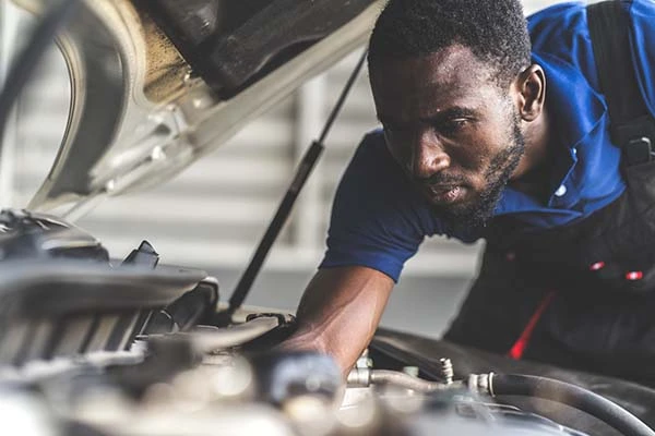 When the engine changes its sound, check each spark plug