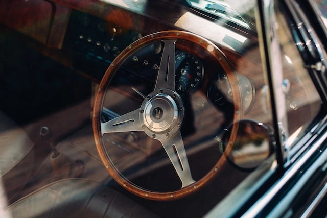 vintage car interior