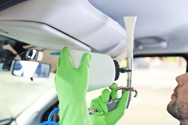 cleaning car