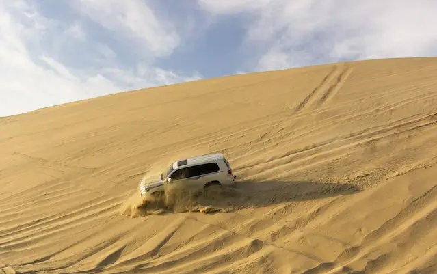 car in the desert