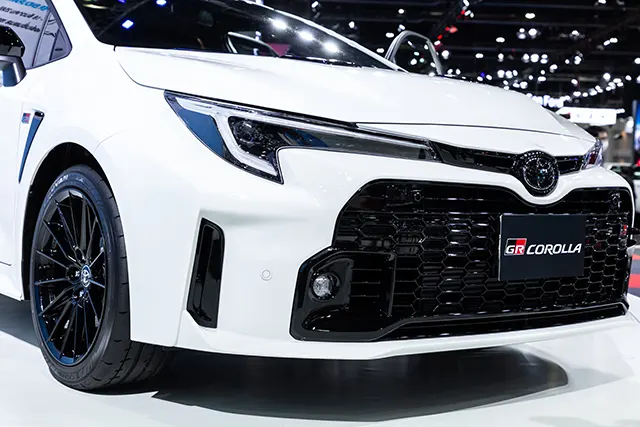 A front view of Toyota GR Corolla 2022