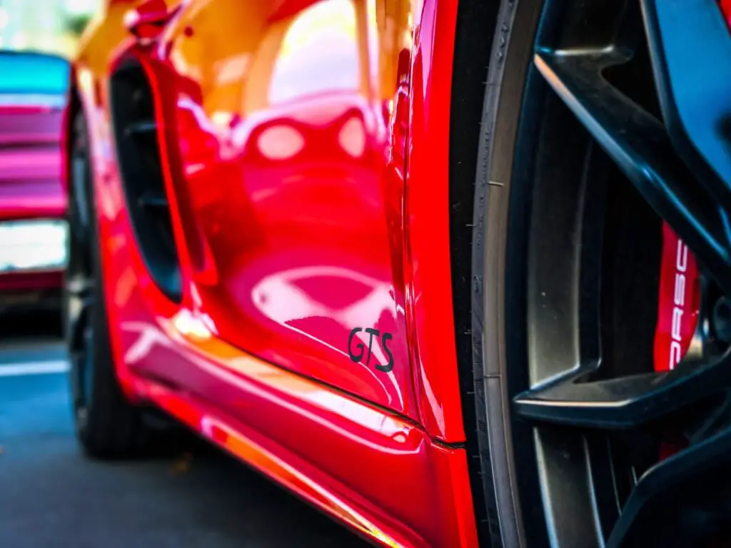 red modern car