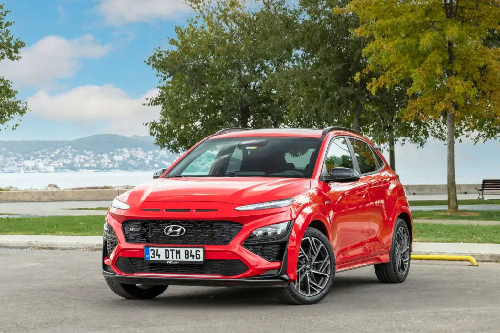 Hyundai Kona red car