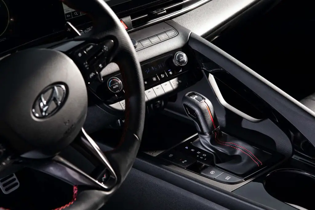 Interior of the Hyundai car