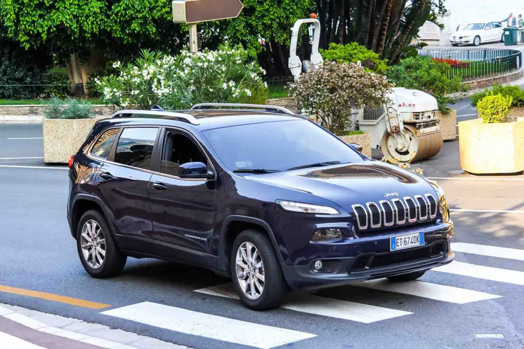 Jeep Cherokee on the street