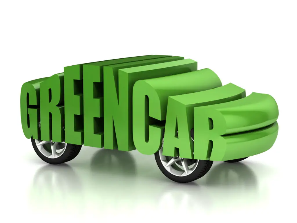 green car 3D concept