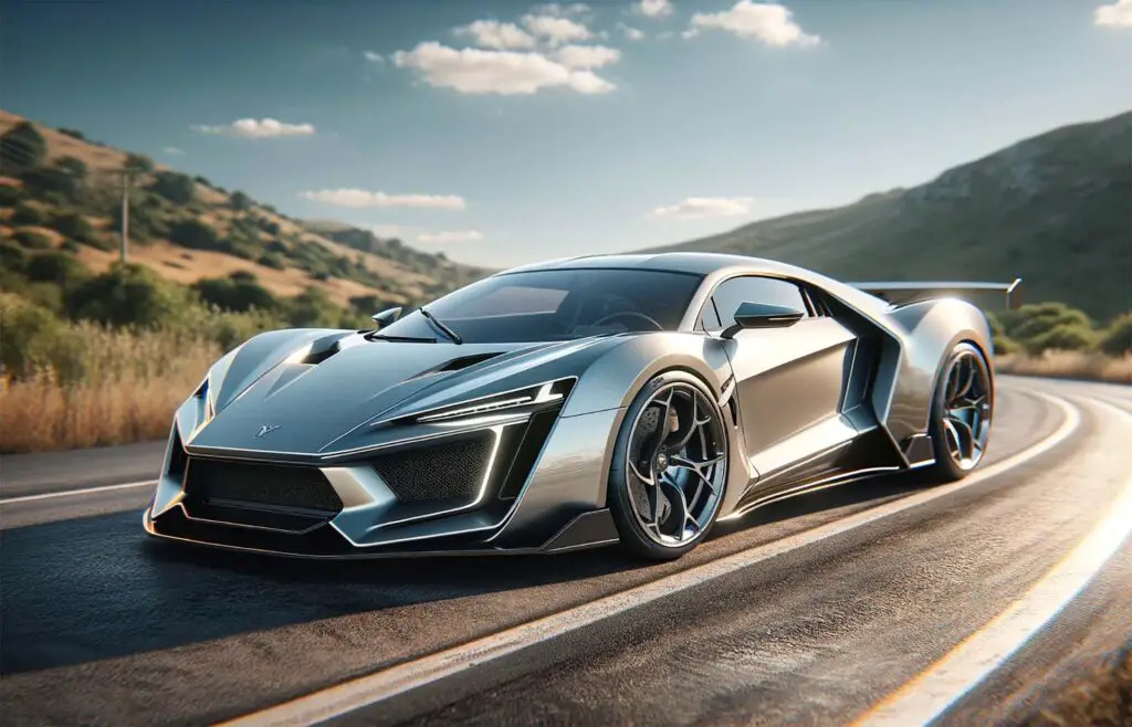 A Lykan Hypersport on the road 