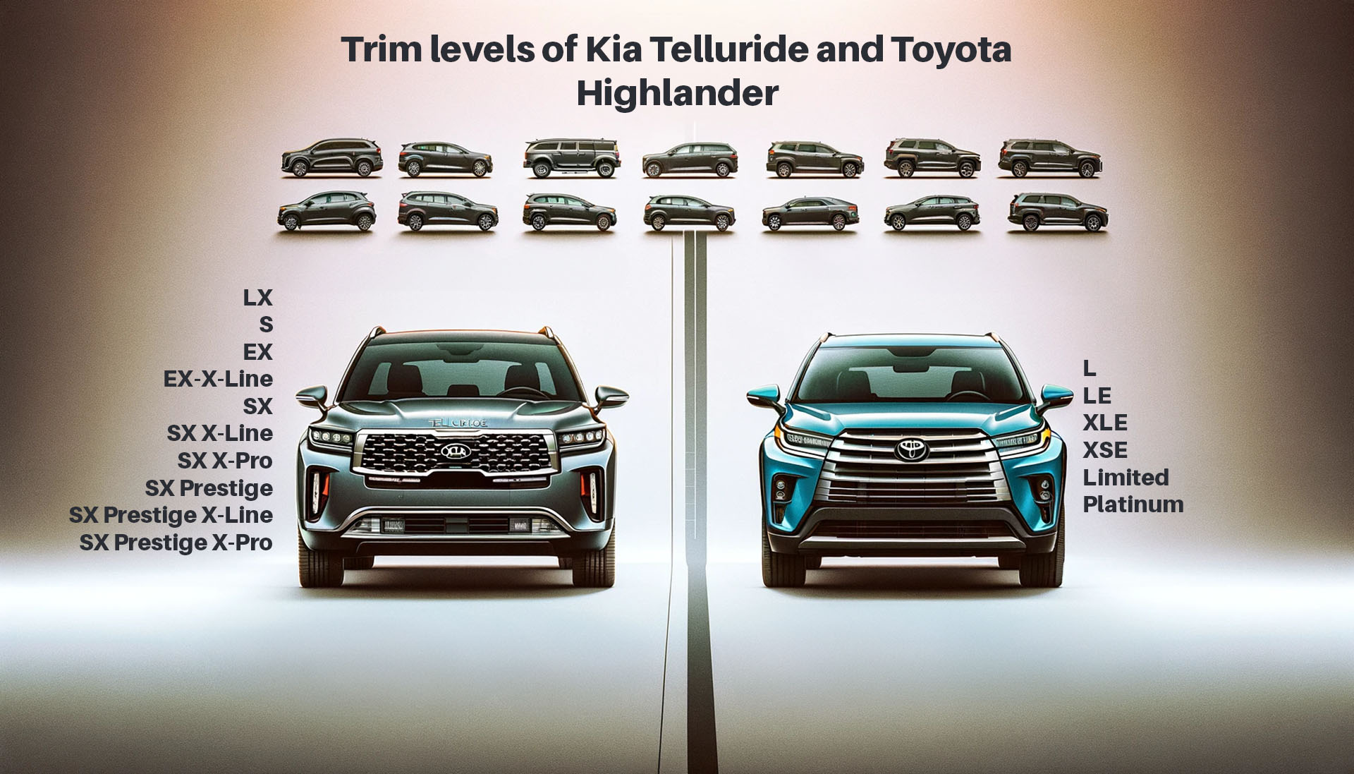 Kia Telluride vs. Toyota Highlander | All About Wheels