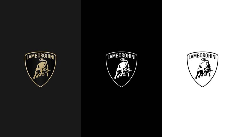 the evolution of the Lamborghini Logo 